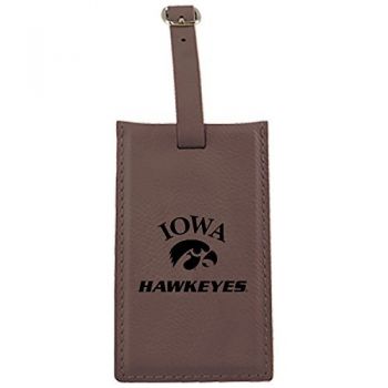 Travel Baggage Tag with Privacy Cover - Iowa Hawkeyes