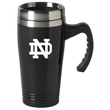 16 oz Stainless Steel Coffee Mug with handle - Notre Dame Fighting Irish