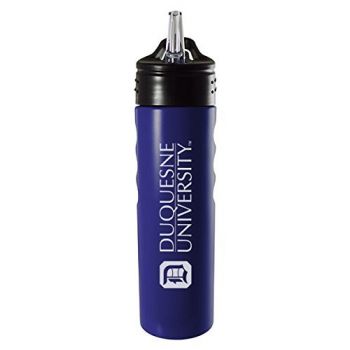 24 oz Stainless Steel Sports Water Bottle - Duquesne Dukes
