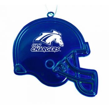 Football Helmet Pewter Christmas Ornament - UAH Chargers