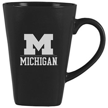 14 oz Square Ceramic Coffee Mug - Michigan Wolverines