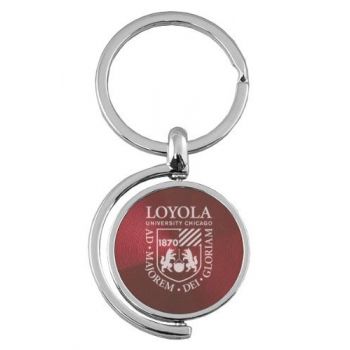 Spinner Round Keychain - Loyola Ramblers
