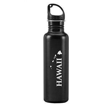 24 oz Reusable Water Bottle - Hawaii State Outline - Hawaii State Outline