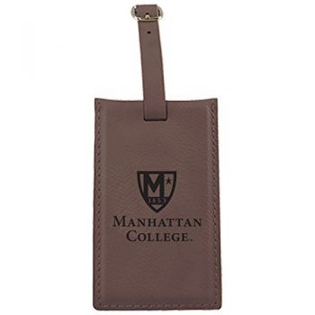Travel Baggage Tag with Privacy Cover - Manhattan College Jaspers