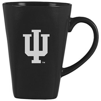 14 oz Square Ceramic Coffee Mug - Indiana Hoosiers