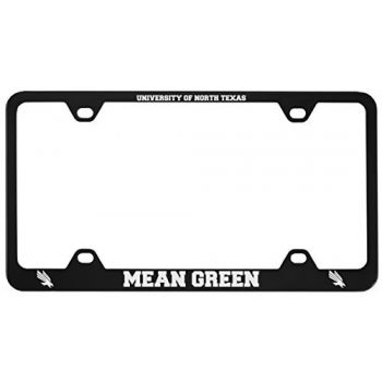 Stainless Steel License Plate Frame - North Texas Mean Green