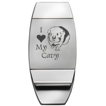 Stainless Steel Money Clip  - I Love My Cavy