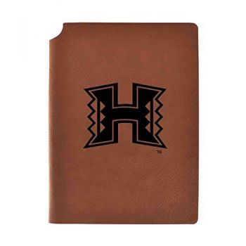 Leather Hardcover Notebook Journal - Hawaii Warriors