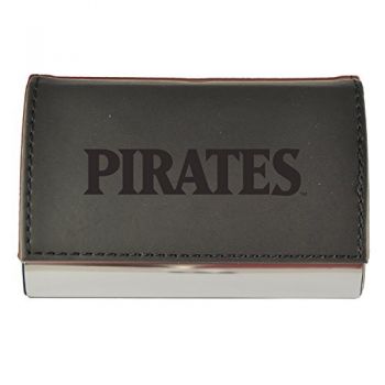 PU Leather Business Card Holder - Eastern Carolina Pirates