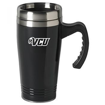 16 oz Stainless Steel Coffee Mug with handle - VCU Rams