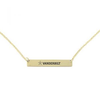 Brass Bar Bracelet - Vanderbilt Commodores