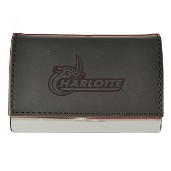 PU Leather Business Card Holder - UNC Charlotte 49ers
