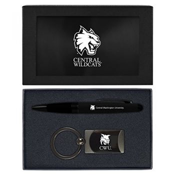 Prestige Pen and Keychain Gift Set - Central Washington Wildcats
