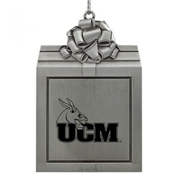 Pewter Gift Box Ornament - UCM Mules