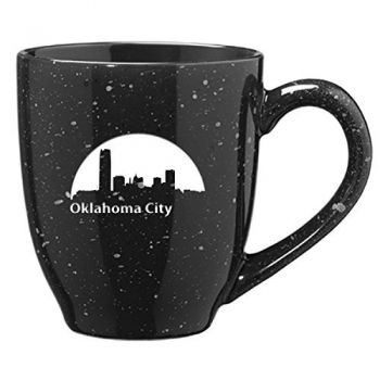 16 oz Ceramic Coffee Mug with Handle - Oklahoma City Skyline