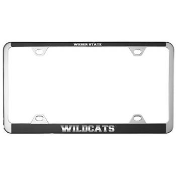 Stainless Steel License Plate Frame - Weber State Wildcats