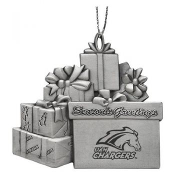 Pewter Gift Display Christmas Tree Ornament - UAH Chargers