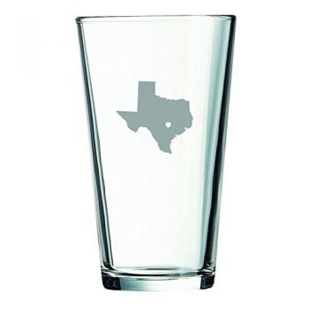 16 oz Pint Glass  - I Heart Texas - I Heart Texas