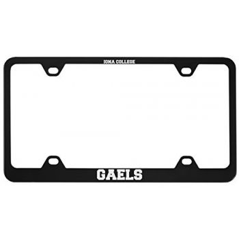 Stainless Steel License Plate Frame - Iona Gaels