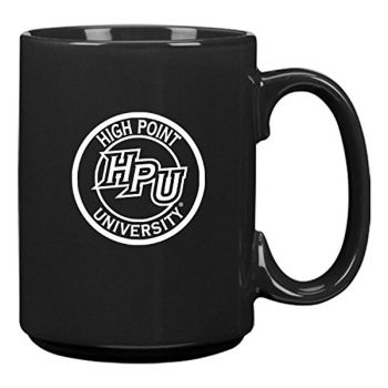 15 oz Ceramic Coffee Mug with Handle - High Point Panthers