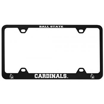 Stainless Steel License Plate Frame - Ball State Cardinals