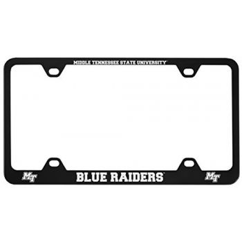 Stainless Steel License Plate Frame - MTSU Raiders