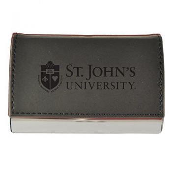 PU Leather Business Card Holder - St. John's University