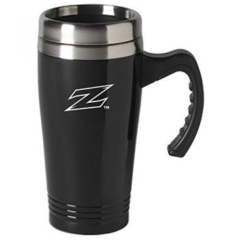 16 oz Stainless Steel Coffee Mug with handle - Akron Zips