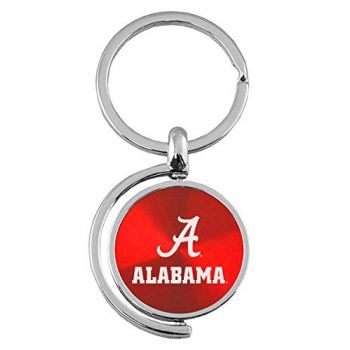 Spinner Round Keychain - Alabama Crimson Tide