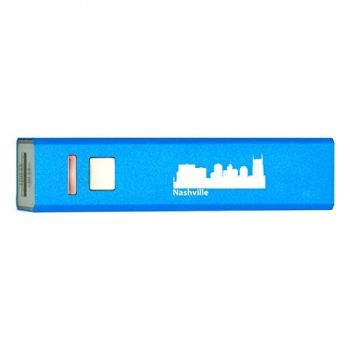 Quick Charge Portable Power Bank 2600 mAh - Nashville City Skyline