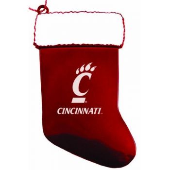 Pewter Stocking Christmas Ornament - Cincinnati Bearcats