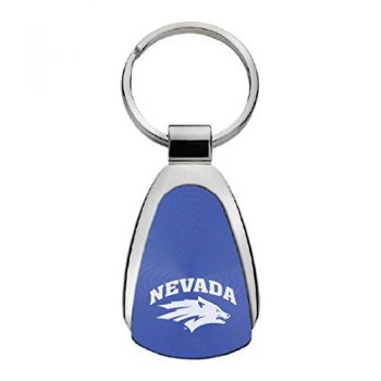 Teardrop Shaped Keychain Fob - Nevada Wolf Pack