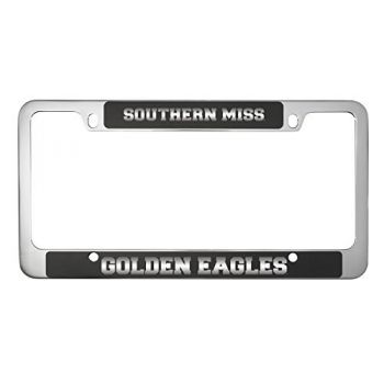 Stainless Steel License Plate Frame - Southern Miss Eagles