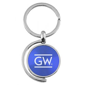 Spinner Round Keychain - GWU Colonials