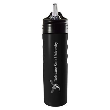 24 oz Stainless Steel Sports Water Bottle - Delaware State Hornets