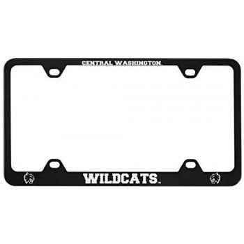 Stainless Steel License Plate Frame - Central Washington Wildcats