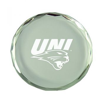 Crystal Paper Weight - Northern Iowa Panthers