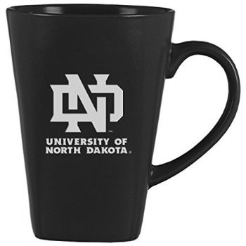 14 oz Square Ceramic Coffee Mug - North Dakota Fighting Hawks