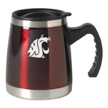 16 oz Stainless Steel Coffee Tumbler - Washington State Cougars