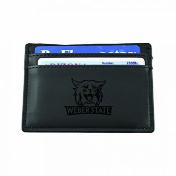Slim Wallet with Money Clip - Weber State Wildcats