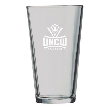 16 oz Pint Glass  - UNC Wilmington Seahawks