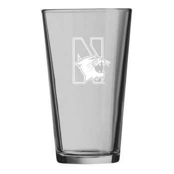 16 oz Pint Glass  - Northwestern Wildcats