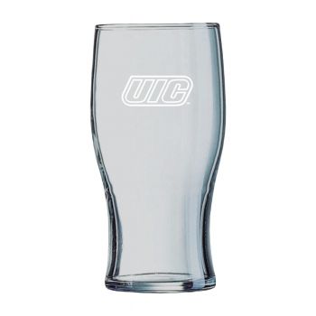 19.5 oz Irish Pint Glass - UIC Flames
