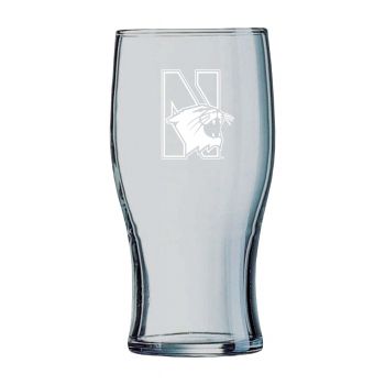 19.5 oz Irish Pint Glass - Northwestern Wildcats