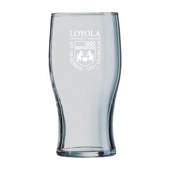 19.5 oz Irish Pint Glass - Loyola Ramblers