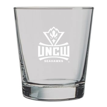 13 oz Cocktail Glass - UNC Wilmington Seahawks