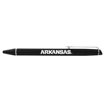 Matte Black Ballpoint Pen - Arkansas Razorbacks