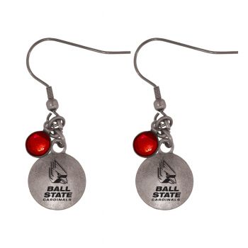 NCAA Charm Earrings - Ball State Cardinals