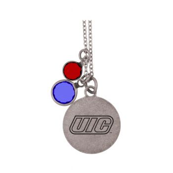 NCAA Charm Necklace - UIC Flames