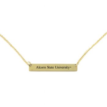 Brass Bar Necklace - Alcorn State Braves